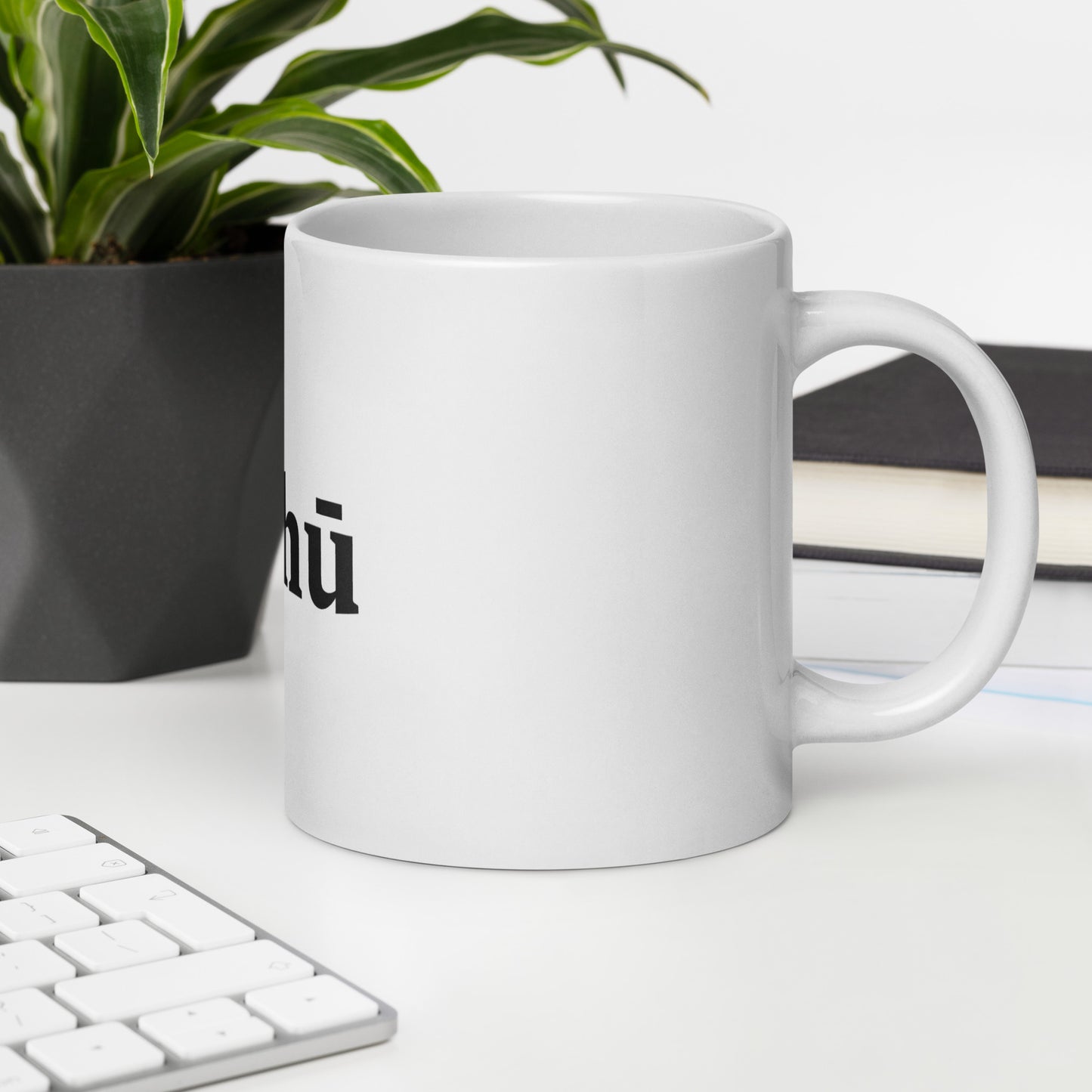 Māhū White glossy mug