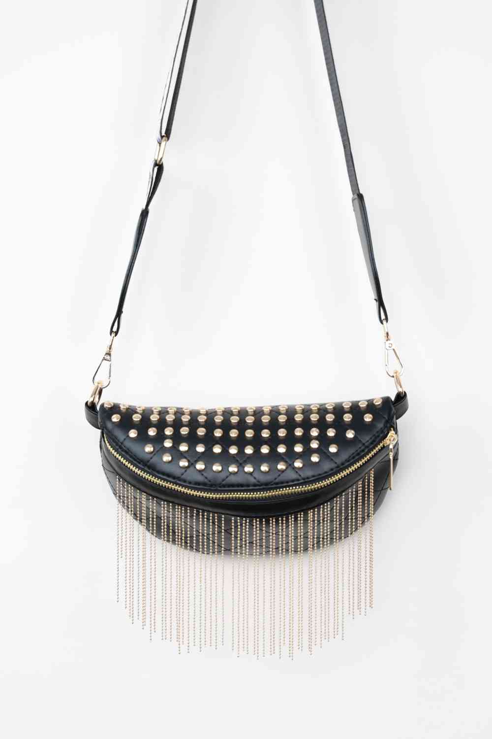 Adored PU Leather Studded Sling Bag