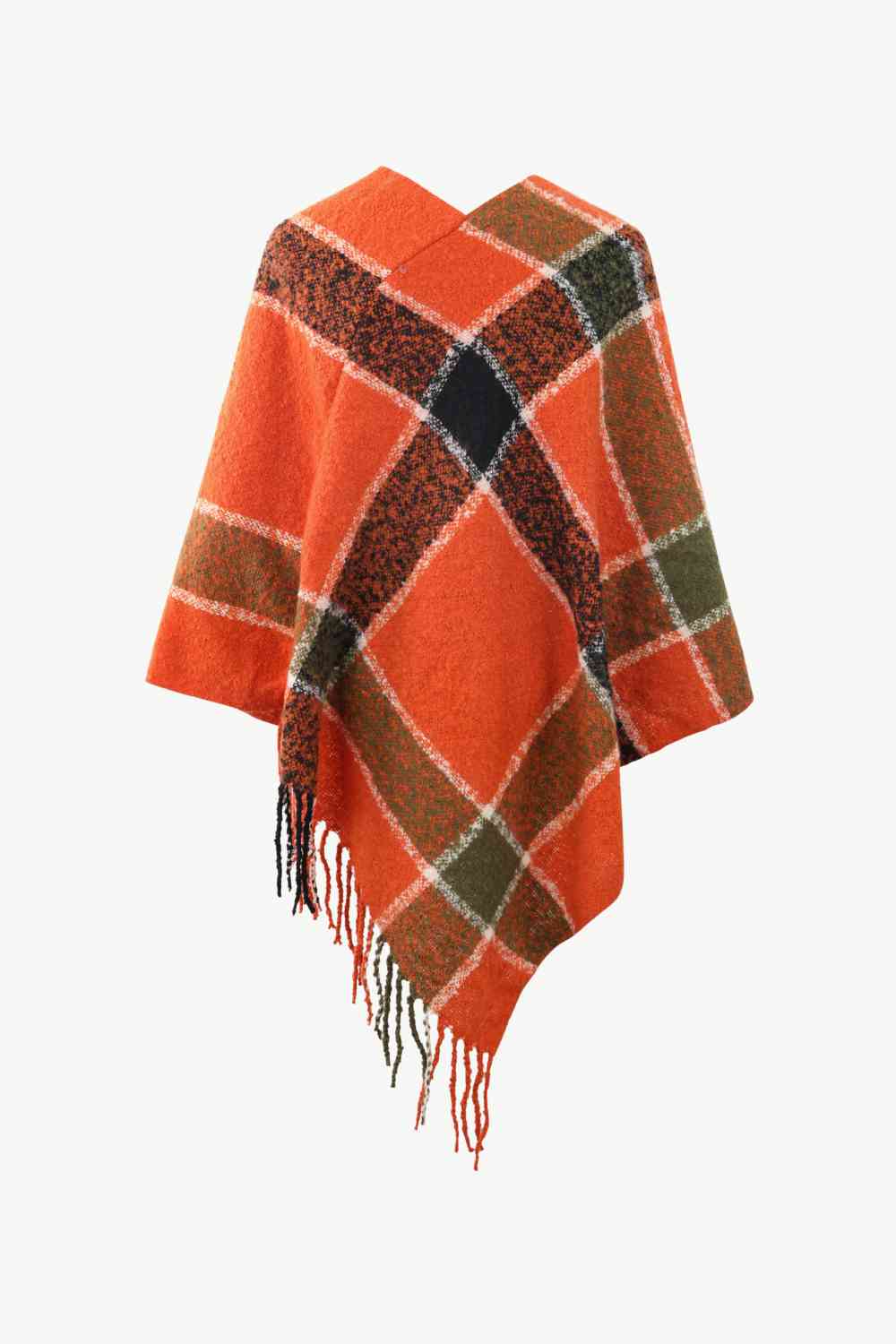 Major Plaid Poncho