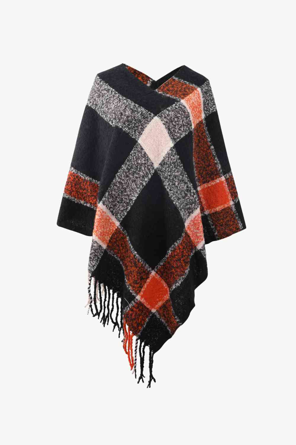 Major Plaid Poncho