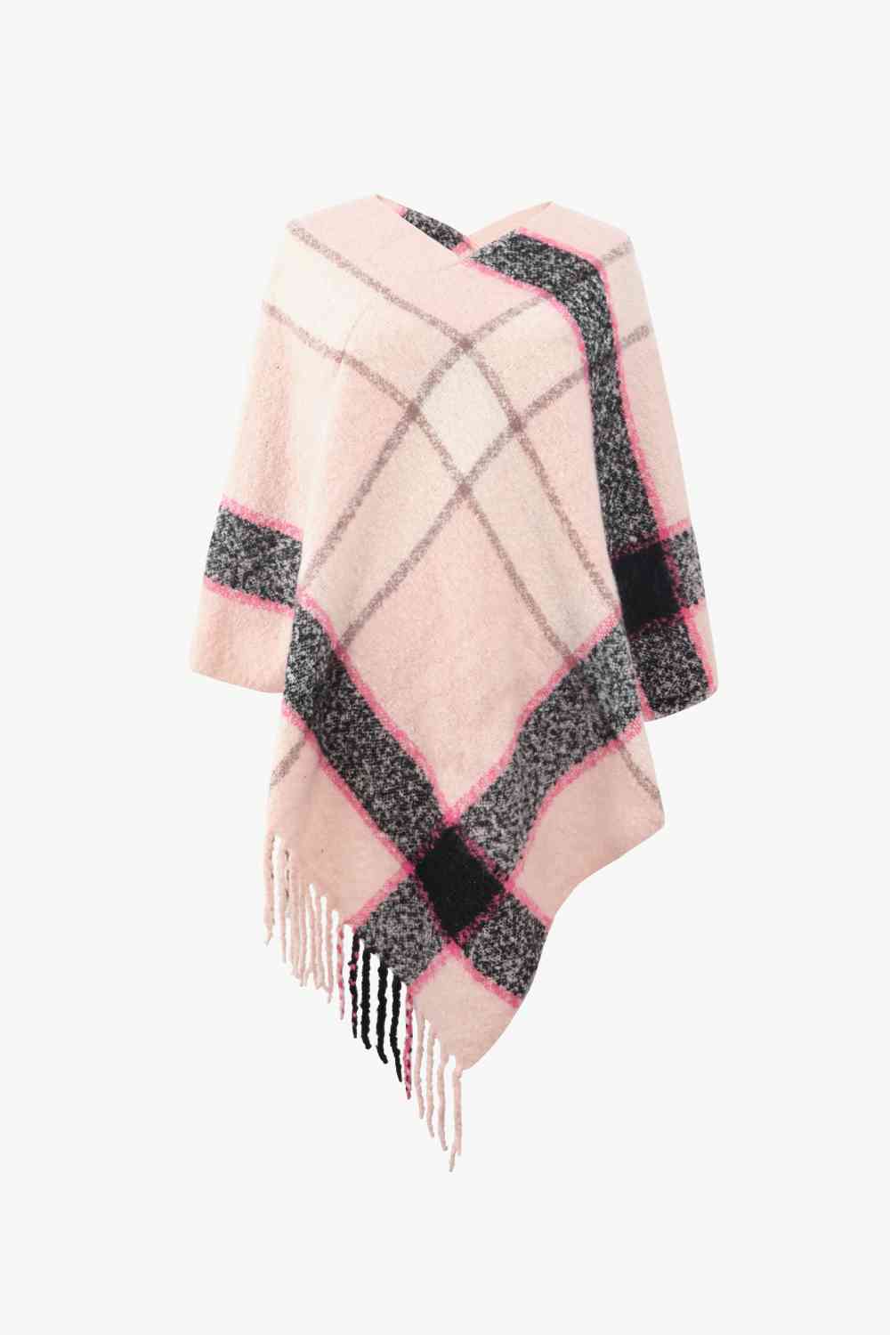 Major Plaid Poncho