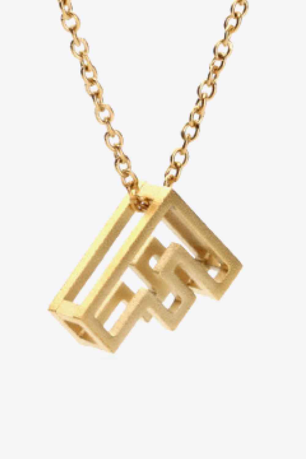 A to J Letter Pendant Necklace