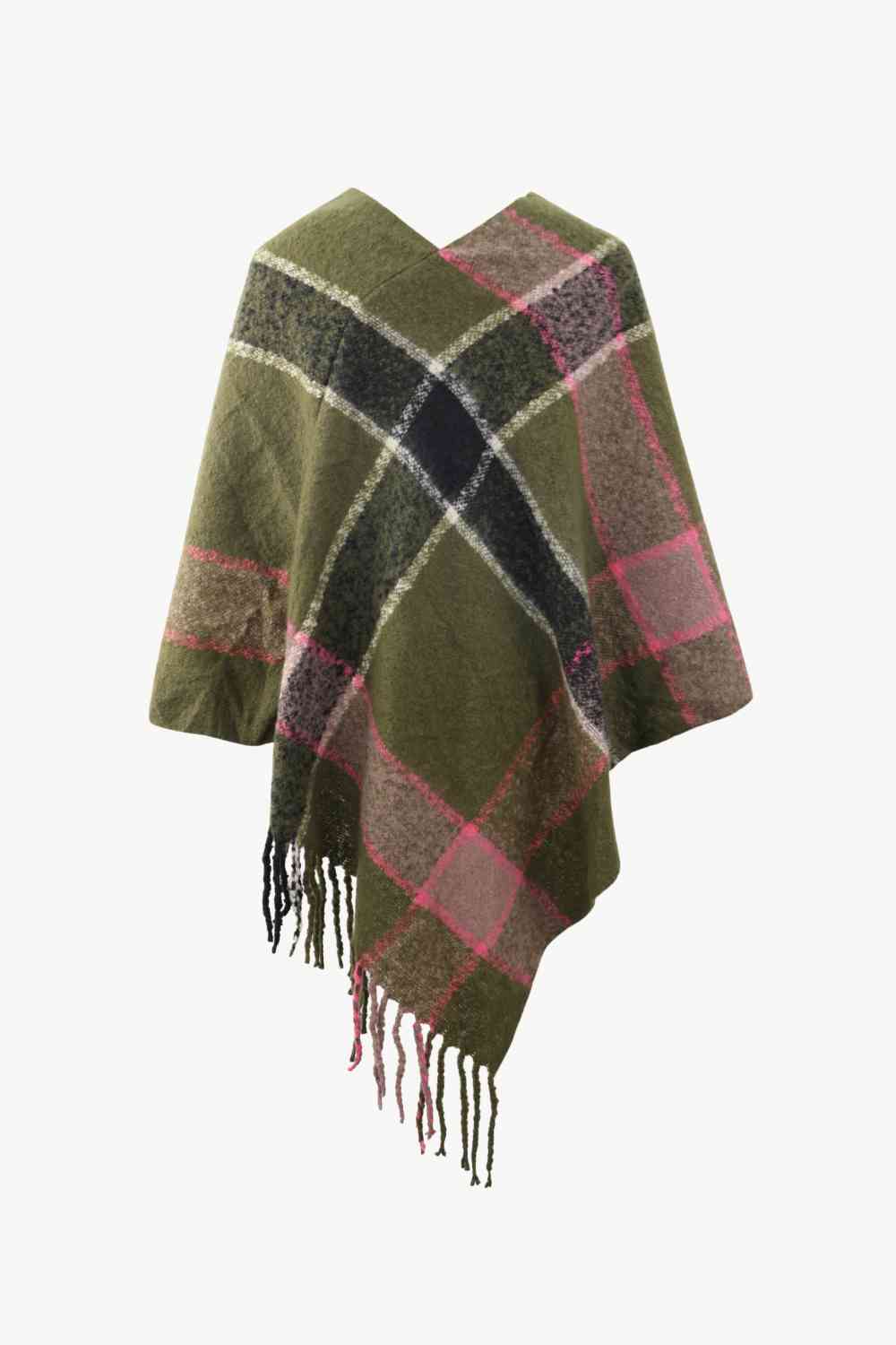 Major Plaid Poncho