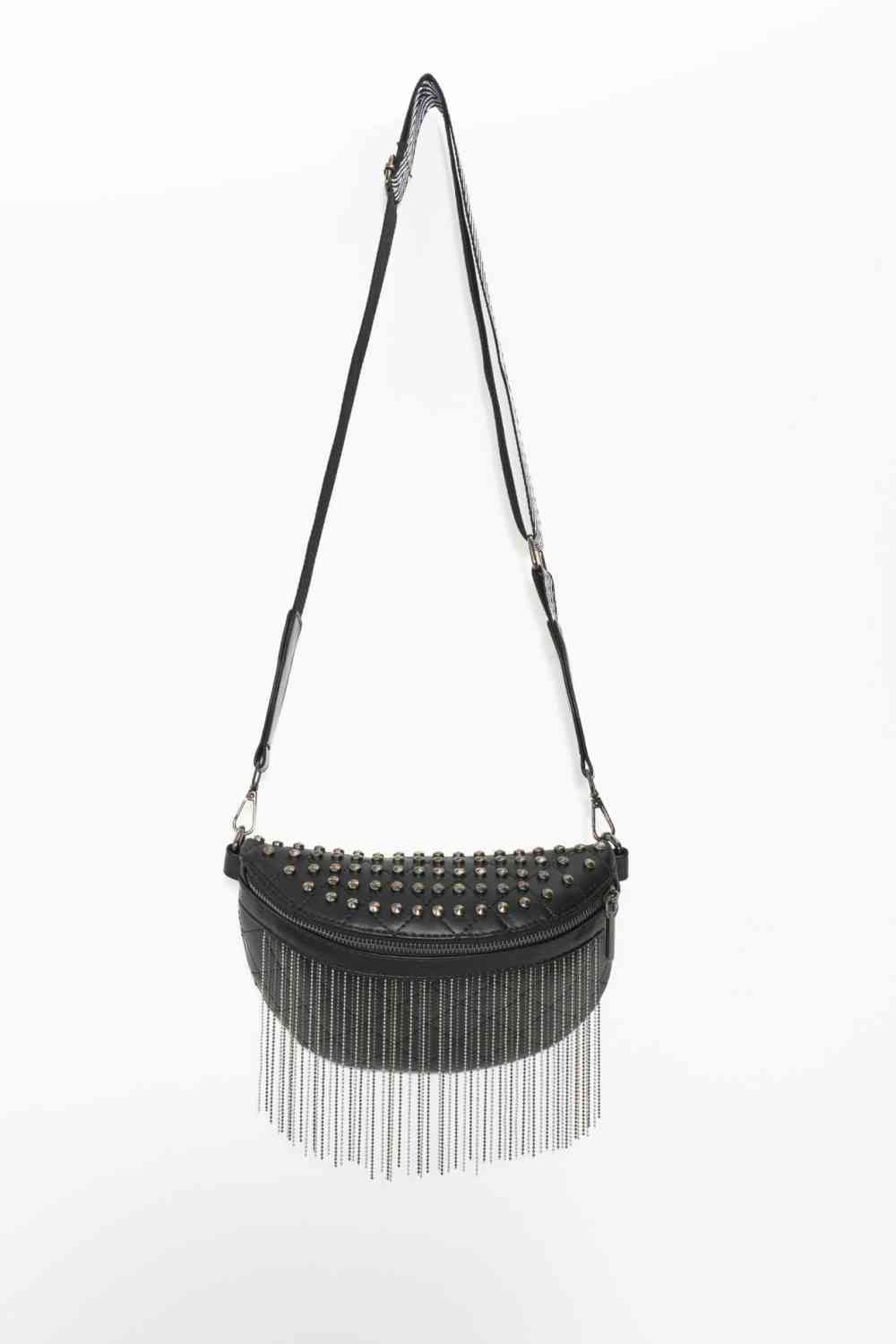 Adored PU Leather Studded Sling Bag