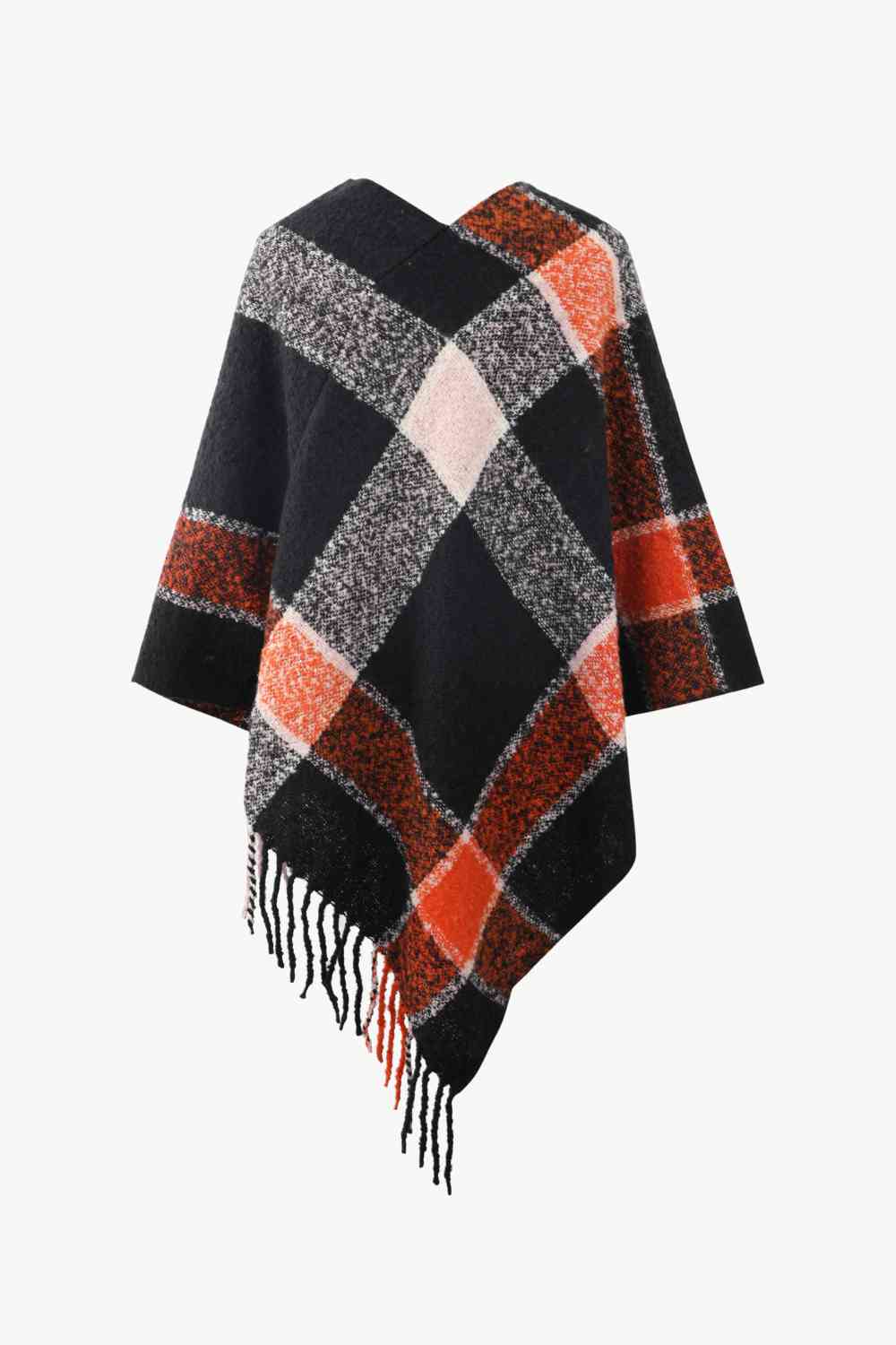 Major Plaid Poncho