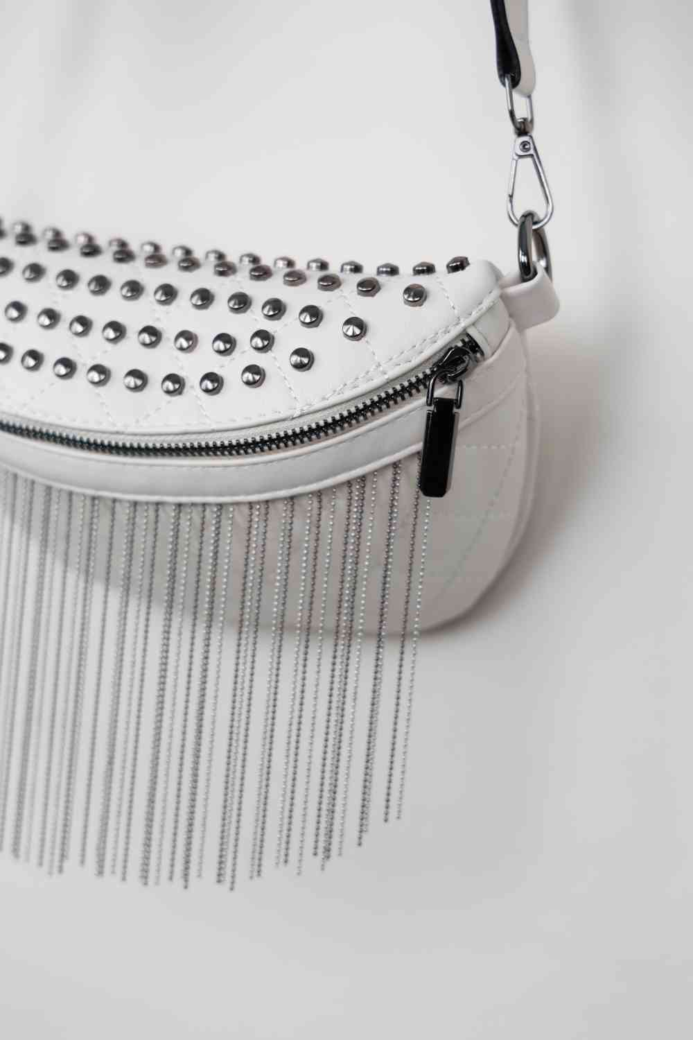 Adored PU Leather Studded Sling Bag