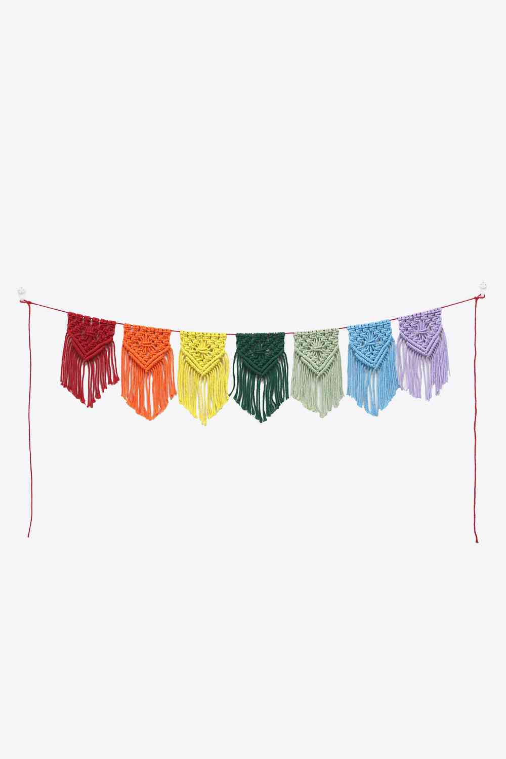 Rainbow Macrame Banner