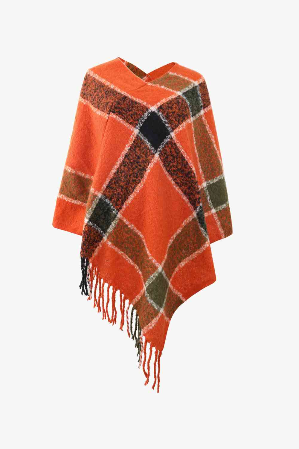 Major Plaid Poncho