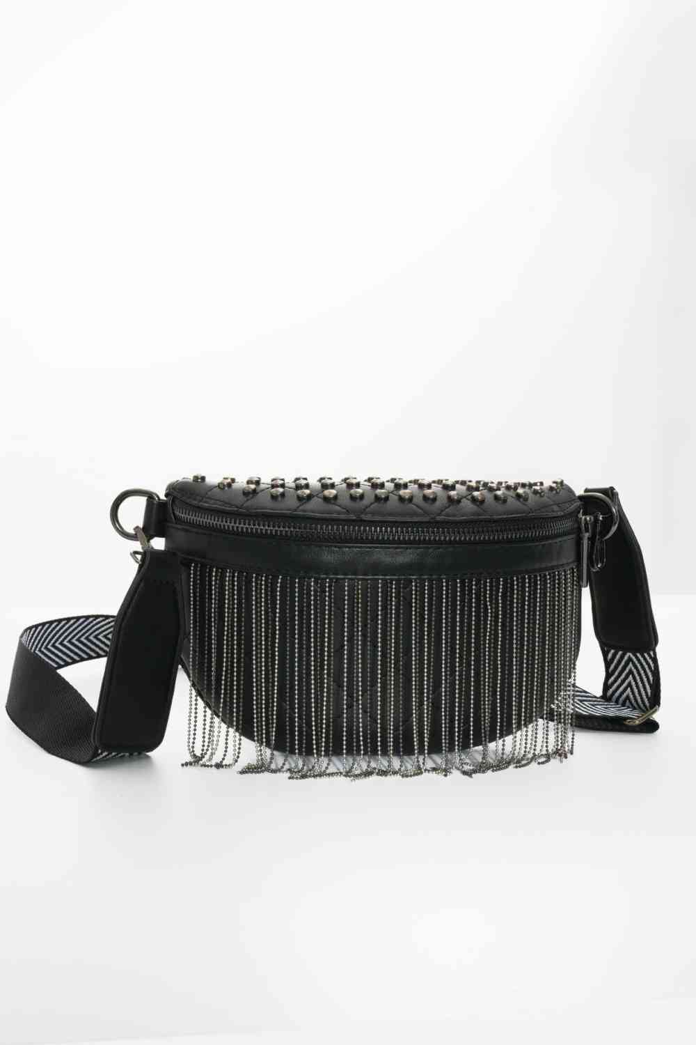 Adored PU Leather Studded Sling Bag