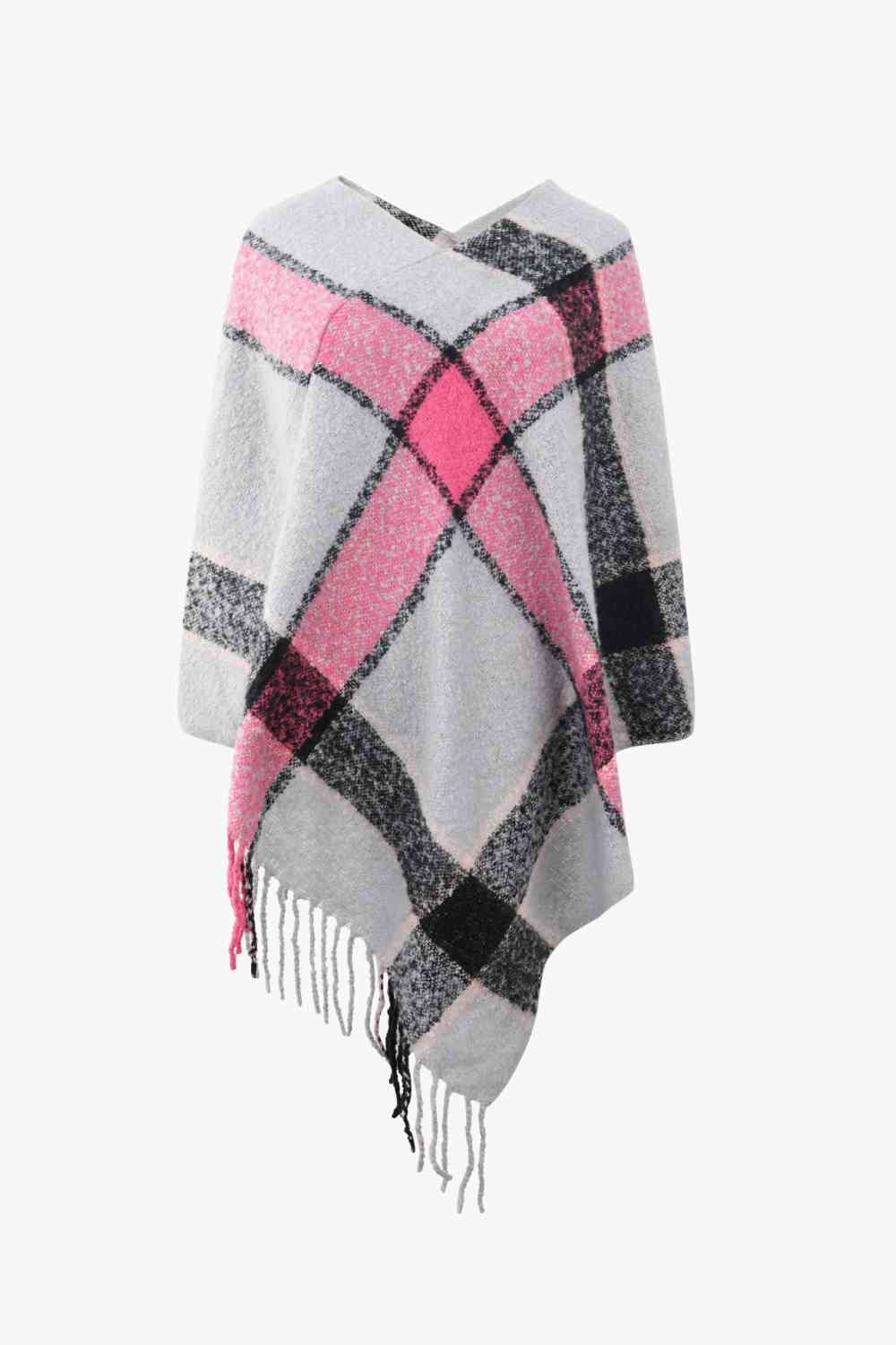 Major Plaid Poncho