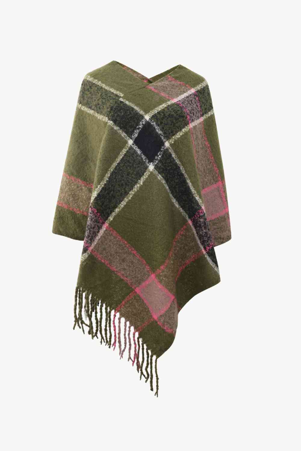 Major Plaid Poncho