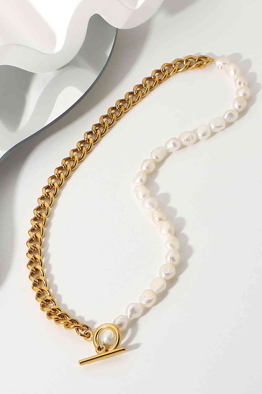 Dream Life Pearl Chunky Chain Necklace